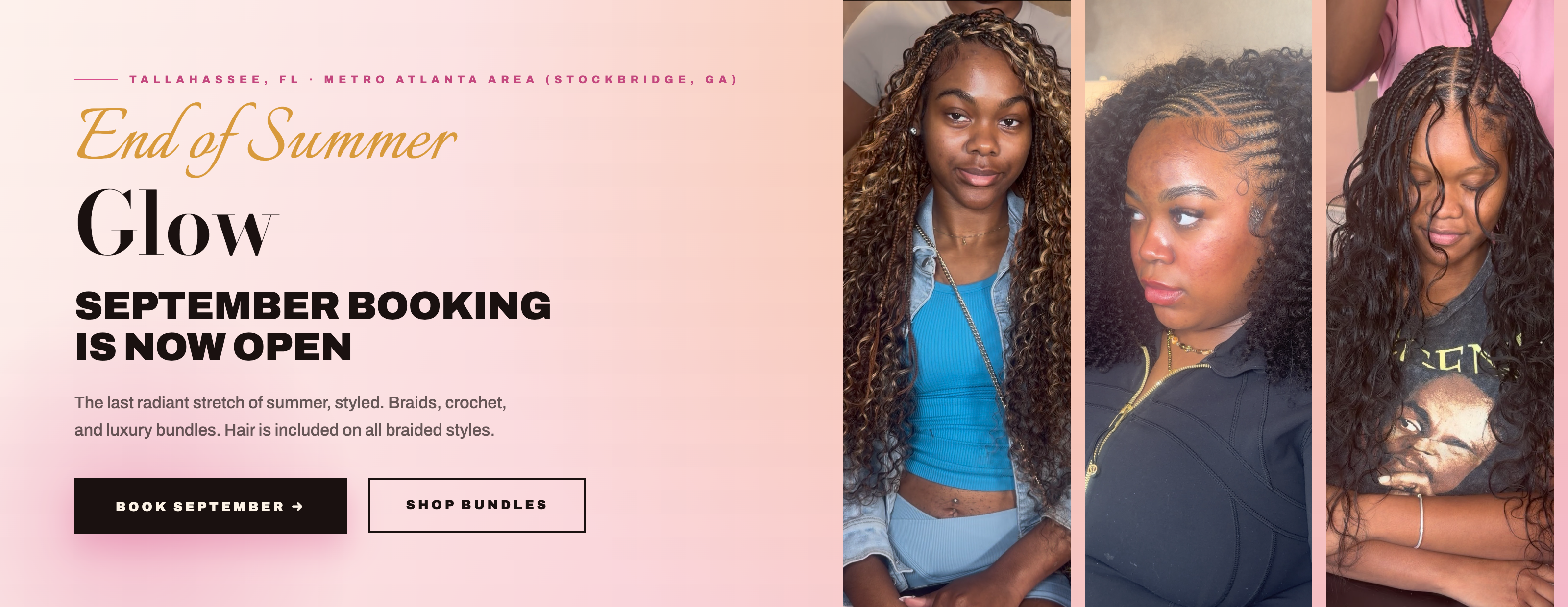 End of Summer Glow — September booking is now open